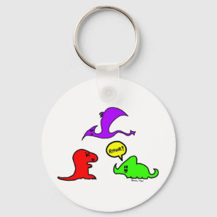 Llavero ¡Rawr! Cute Dinosaurios Chibi Babies Dinos