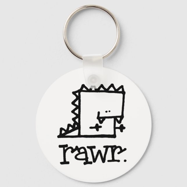 Llavero Rawr Dinosaur Meepple Keychain (Anverso)