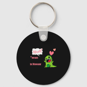 Llavero Rawr Significa Que Te Amo En Camiseta De San Valen