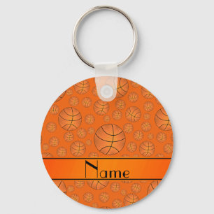 Llavero Raya anaranjada del naranja de los baloncestos de