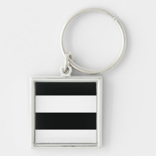 Llavero Rayado (negro y blanco   Personalizable horizontal