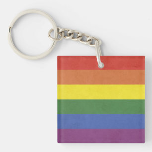 Llavero Rayas arcoiris