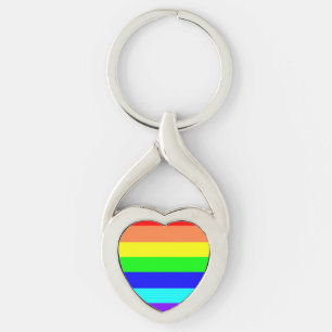 Llavero Rayas arcoiris