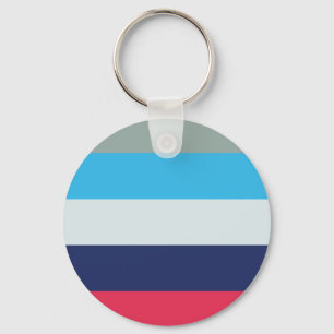 Llavero Rayas Azules Y Borgoñonas