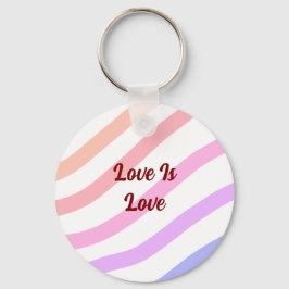 Llavero Rayas de colores arcoiris colores el amor pastel e