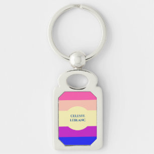 Llavero Rayas de Colores Brillantes-Verano-