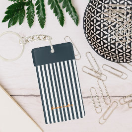 Llavero Rayas de Marinero | Monograma del Caballero Modern