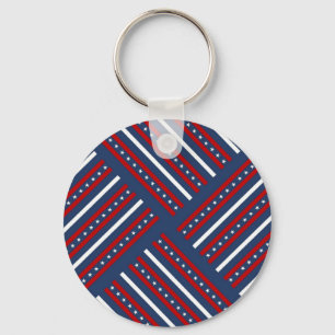 Llavero Rayas de patrón patriótico