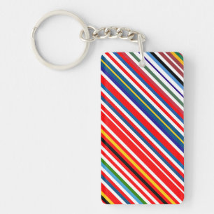 Llavero Rayas decorativas de colores finos