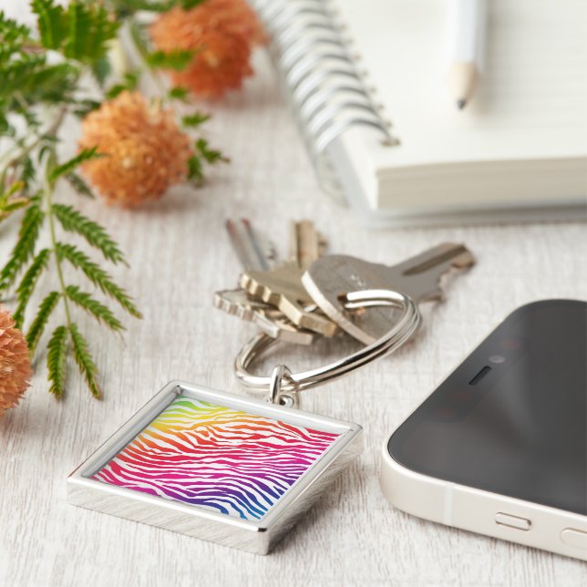 Llavero Rayas del arco iris (Lado)