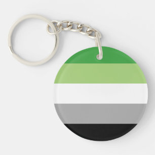 Llavero Rayas del Orgullo Aromántico