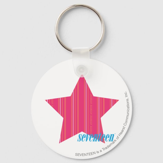 Llavero Rayas delgadas magenta 3 (Anverso)