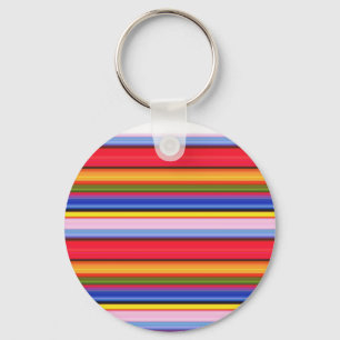 Llavero Rayas mágicas de colores cortos