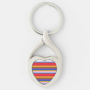 Llavero Rayas mágicas de colores cortos