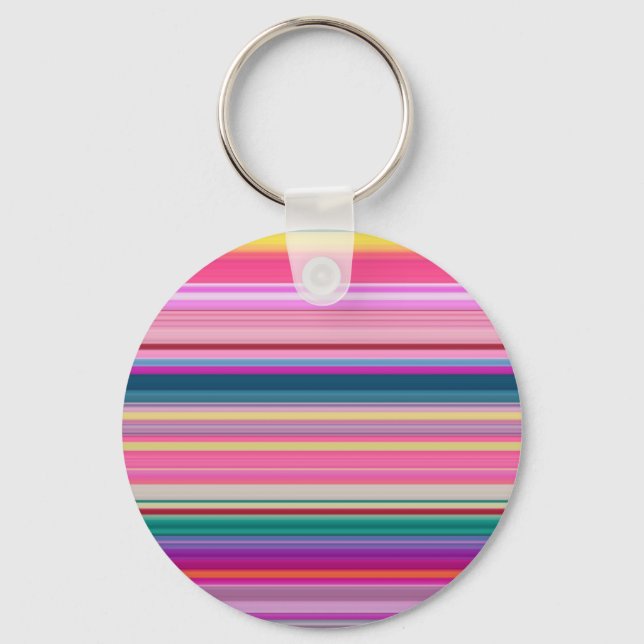 Llavero Rayas multicolores retro (Anverso)