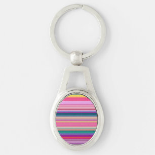Llavero Rayas multicolores retro