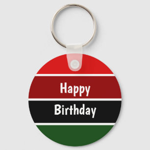 Llavero Rayas Rojas Y Verdes