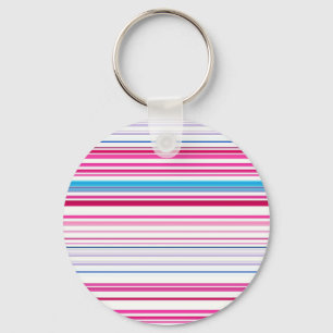 Llavero Rayas rosas azules cortas