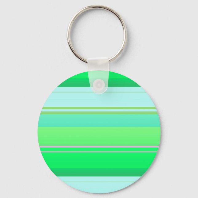 Llavero Rayas verdes aqua lindas (Anverso)