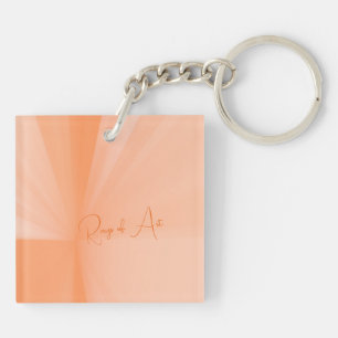Llavero Rayos de pintura personalizados, arte abstracto Mi