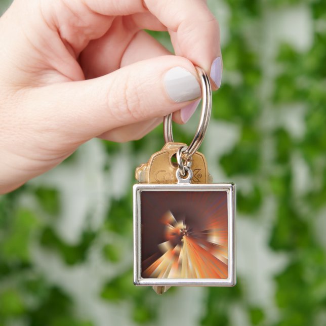 Llavero Rayos solares abstractos (Mano)