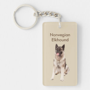 Llavero Raza del perro de Elkhound del noruego