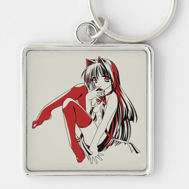 Llavero RBP, Neko, el Chica sexy de Anime (Frente)