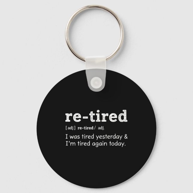 Llavero Re-tired &amp; Re-tired Again Uniform Exhausted Pe (Anverso)