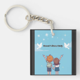 Llavero "Reach for the Sky – Motivational Cartoon