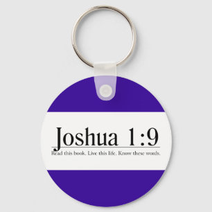 Llavero Read the Bible Joshua 1:9