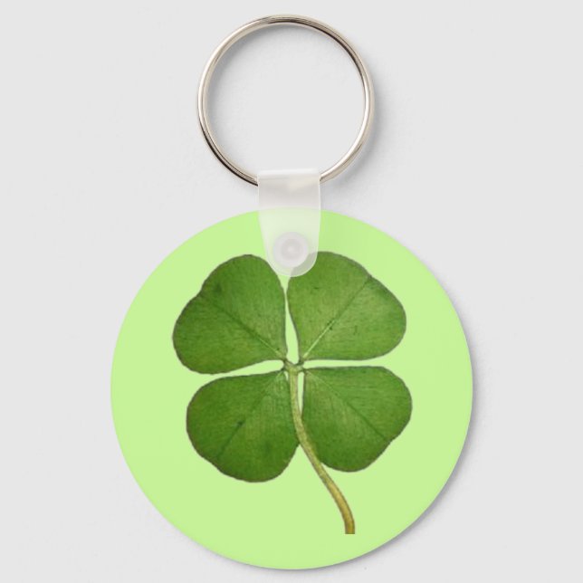 Llavero Real 4 Leaf Clover Shamrock (Anverso)