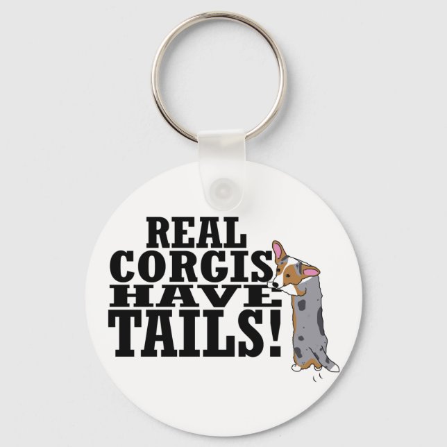 Llavero Real Corgis Have Tails Keychain (Anverso)
