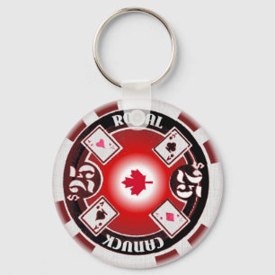 Llavero real del póker de Canuck