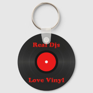 Llavero Real Djs Love Vinyl Keychain