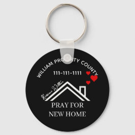 Llavero Real Estate House Heart Custom Realtor Keychains
