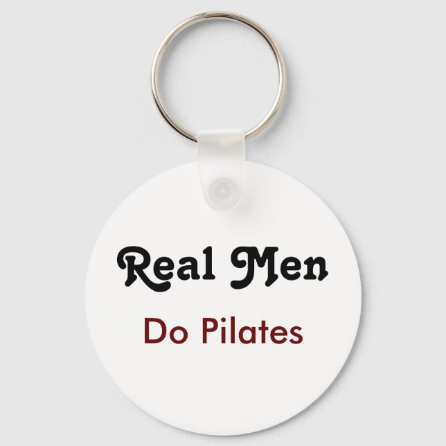 Llavero Real Men Do Pilates  (Anverso)
