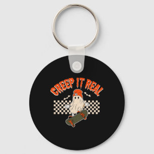 Llavero Real Skateboarding Ghost Bats Retro Halloween 2