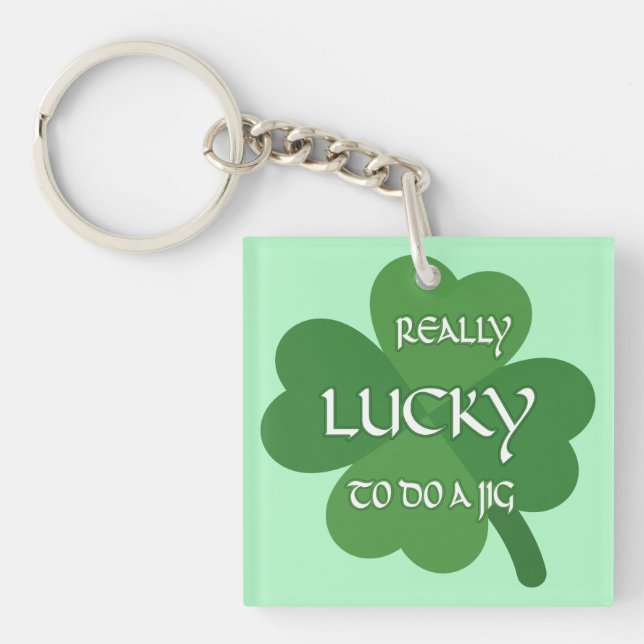 Llavero Realmente afortunado de hacer una broma (Frente)