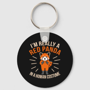 Llavero Realmente soy un panda rojo Mascota animal pandas