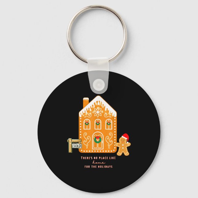 Llavero Realtor Christmas Funny Realtor Holiday Gingerbrea (Anverso)
