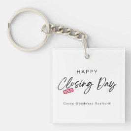 Llavero Realtor Closing Day | Minimalist New Homeowner 
