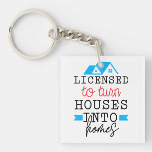 Llavero Realtor Gift Con Licencia Para Convertir Casas E