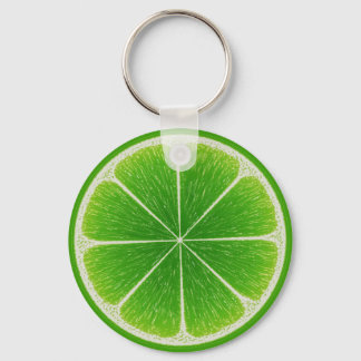 Llavero Rebanada De Fruta De Cítricos Verdes