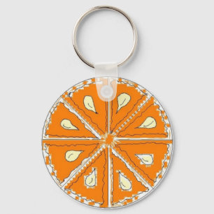 Llavero Rebanada de naranja jugosa