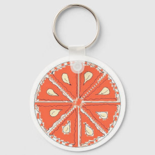 Llavero Rebanada de naranja tangerina