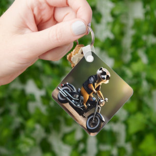 Llavero Rebel Meerkat: Pañuelos, gafas de sol y moto