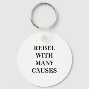 Llavero Rebelde con muchas causas