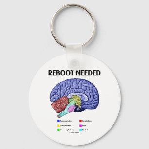 Llavero Reboot Needed (Anatomical Brain Humor)