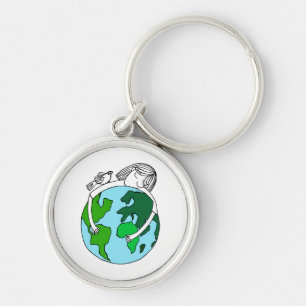 Llavero Recen por la paz mundial