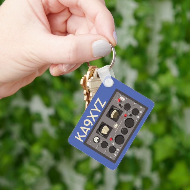 Llavero Receptor de radio clásico Hammarlund SP-600 (Mano)